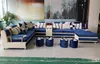 Sofa U-Form Braun Polsterstoff Zum Relaxen im Wohnzimmer Produktbild-Vorschau 3