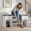 YITAHOME Schuhbank mit Sitzfläche, Sitzbank mit Stauraum, Produktbild-Vorschau 3