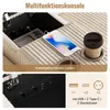 Merax U-Form Ecksofa mit 2 Hockern, USB-, Type-C, Produktbild-Vorschau 10