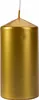 GOLDENE Zylinderkerze Kommunion Hochzeit BISPOL 6x12cm Produktbild-Vorschau 1