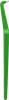 A green dental interdental brush with a bent head. Produktbild-Vorschau