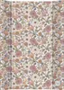 A flat lay of a baby changing mat with a floral and woodland creature pattern. Produktbild-Vorschau