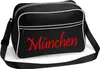 multifanshop Retrotasche - München rot - Schriftzug, Produktbild-Vorschau 1