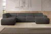 AX LIVING XXL Sofa U Form Didim Grau 378cm breit modern & Produktbild-Vorschau 2