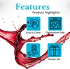 Intirilife 6x verre à vin au design moderne en noir - Voir les images du produit 3