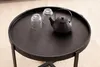 FineBuy Couchtisch Mango Massivholz rund Ø 60 cm Schwarz · Produktbild-Vorschau 4