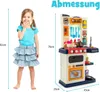 COSTWAY 65 KS Detská kuchynka so svetlom, hudbou a zvukom, Náhľad obrázku produktu 6
