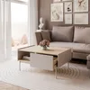 ESSENCE L97 Couchtisch mit Schublade Kaschmir / Eiche Linea Produktbild-Vorschau 2