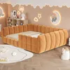 STILVORA Gepolstertes Kinder-Bodenbett 140x200 cm mit Produktbild-Vorschau 2