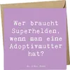 Mr. & Mrs. Panda Grußkarte Spruch Adoptivmutter Heldin - Produktbild-Vorschau 1