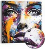DEQOART Hybrid Leinwand Bild 50x50 cm 'Augen des Produktbild-Vorschau 1
