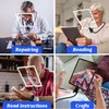 5X Hands Free Lupe mit Licht Hängenden Hals, für Das Lesen Produktbild-Vorschau 5