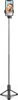 A selfie stick with a phone attached, displaying a person's face. Voir les images du produit