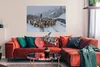 MuchoWow® Poster Schaf - Schnee - Haus 120x80 cm - Bilder Produktbild-Vorschau 2