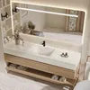 Wandhängendes Waschbecken-Set - Sinterstein - Travertine Produktbild-Vorschau 2