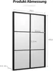 COSTWAY 70x100 cm Prostokątne lustro z metalową ramą, Podgląd zdjęcia produktu 3