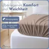 Frottee Spannbettlaken Spannbetttuch, 70x140 cm, Sand Produktbild-Vorschau 2