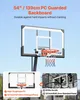 Panier de basket portable, hauteur réglable de 2,3 à 3,05 Voir les images du produit 2
