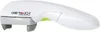 A white automatic bottle opener with gray accents and a green button, shown against a white background. Podgląd zdjęcia produktu