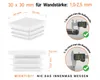 Lamellenstopfen für Vierkantrohr 30x30 mm Weiß 50 Stück Produktbild-Vorschau 2