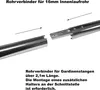 Gardinenstange Rohr und Innenlauf Edelstahl Look, Metall, Produktbild-Vorschau 4