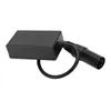A black adapter with a cable and a multi-pin connector is shown against a white background. Voir les images du produit