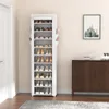 Schuhregal mit 11 Ebenen, 45x30x175 cm, für 20–22 Paar Schuhe, Stoff Productafbeelding-voorbeeld