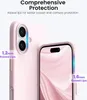 Close-up of a pink phone case and a phone screen, highlighting raised lips for protection. Náhled obrázku produktu