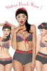 Vintage-Wendebikini in schwarz/rot/weiß - S Produktbild-Vorschau 6