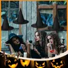 12 Halloween Hexenhüte zum Aufhängen mit Schnur & Haken Náhľad obrázku produktu