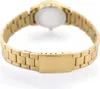 A close-up, top-down view of a gold-colored watch band and clasp, against a white background. Produktbild-Vorschau