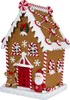 XL LED Lebkuchenhaus 40cm Deko Weihnachtshaus braun Produktbild-Vorschau 2