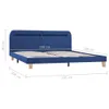 Bettgestell mit LED Blau Stoff 180x200 cm Produktbild-Vorschau 9