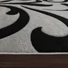 Tapis design avec découpe des contours Moderne Gris Noir Voir les images du produit 6