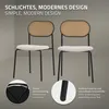 ML-Design jedálenské stoličky set 2, béžová, kuchynská Náhľad obrázku produktu 3