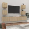 vidaXL 6 tlg. TV Schrank Set Sonoma Eiche Holzwerkstoff - Produktbild-Vorschau 2