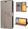 A collage of images showing a flip phone case for a Xiaomi Redmi 13C / Poco C65. Produktbild-Vorschau