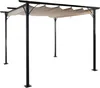 Pergola HWC-C42, pawilon ogrodowy, solidna rama 6cm + Podgląd zdjęcia produktu 9
