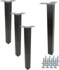 lot de 4 pieds de meuble carrés en noir mat, 40 cm, en Voir les images du produit 1