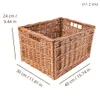 Creative Home Cesto Portaoggetti in Vimini | Naturale con Anteprima dell’immagine prodotto 2