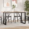 vidaXL Table de salle à manger O-cadres 160x80x75,5 cm pin Voir les images du produit 2