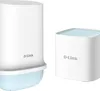 Two white D-Link routers on a white background. Podgląd zdjęcia produktu