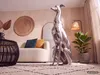 FineBuy Dekoration Design Dog aus Aluminium silbern Produktbild-Vorschau 5