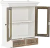 A white wall cabinet with two doors and two drawers. Náhľad obrázku produktu