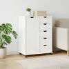 vidaXL Armadietto a rotelle, 63,5 x 39 x 79 cm, legno Anteprima dell’immagine prodotto 3