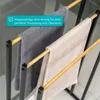 wolnostojący wieszak na ręczniki eluno, 3 drążki, wieszak Podgląd zdjęcia produktu 4