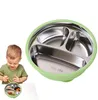Edelstahl Kinder Teller mit Saugnapf – Unterteilt, Produktbild-Vorschau 2