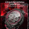 A close-up marketing image of a smartwatch with a dark, fiery background. Náhled obrázku produktu