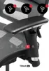 A close-up shot of an ergonomic office chair's armrest and seat. Anteprima dell’immagine prodotto