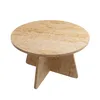 Table basse moderne en travertin pour le salon, 58x58x42 Voir les images du produit 7